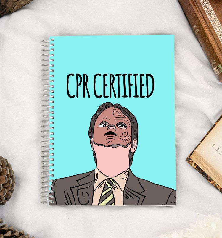 The office-CPR Certified scene A5 Notebook