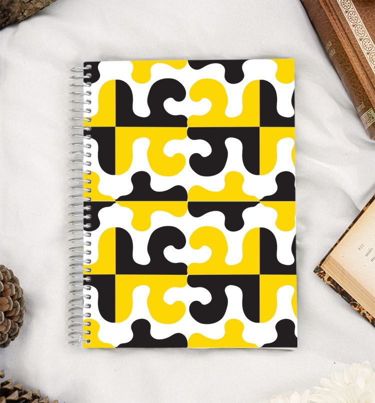 Abstract shapes A5 Notebook