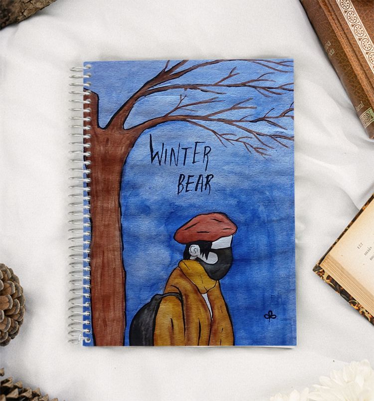 Winter Bear ,  BTS V song  A5 Notebook