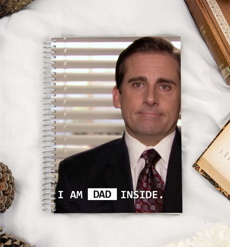 Dad Inside - Michael Scott A5 Notebook