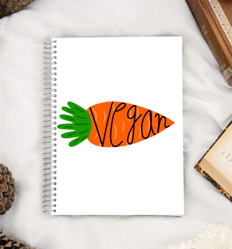 Vegan Carrot A5 Notebook