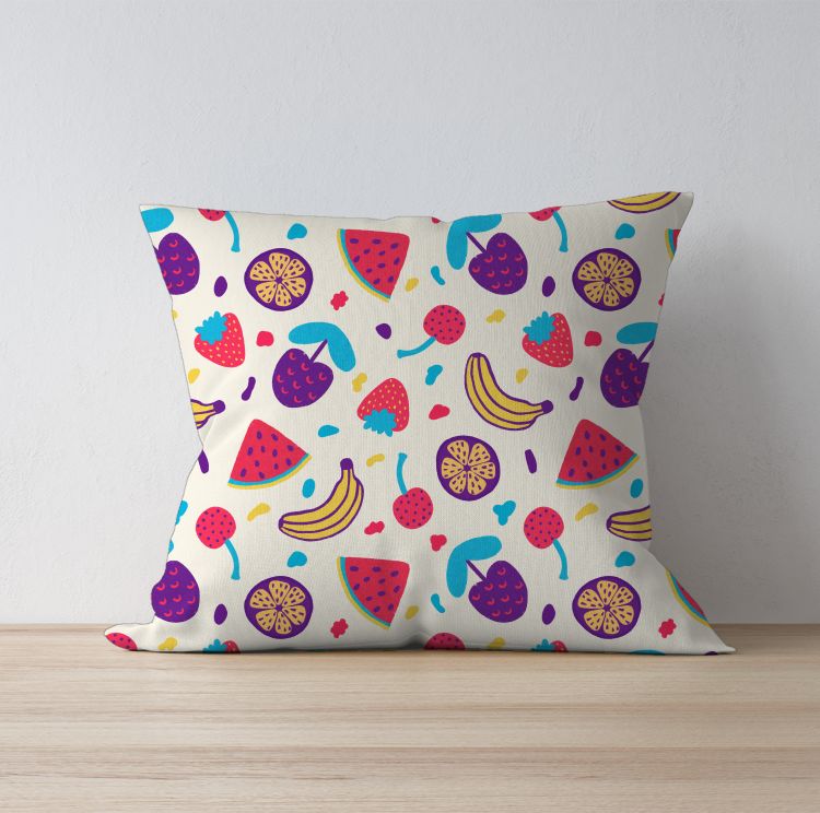 Mixed Fruit Pattern Cushion Cover