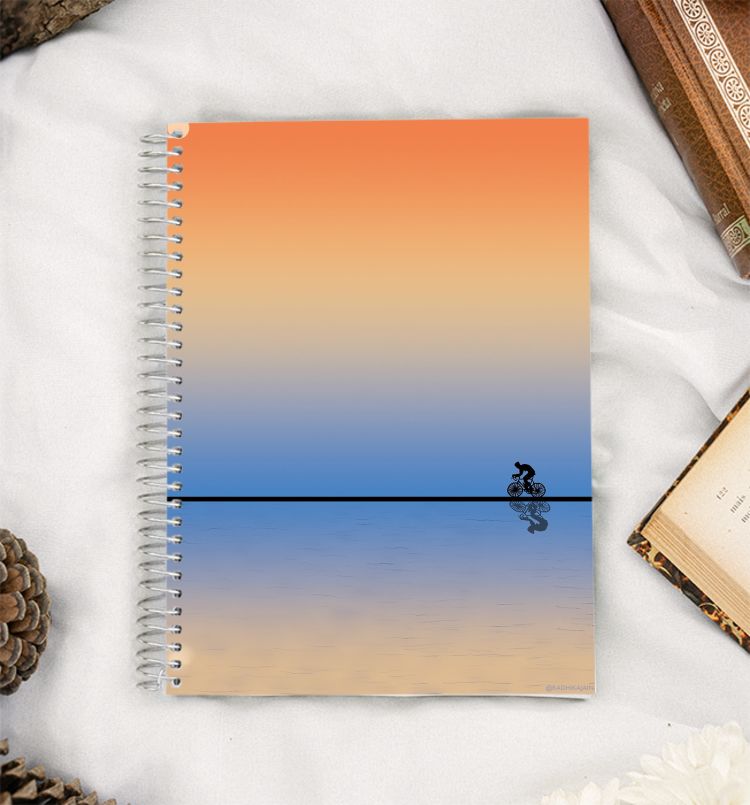 Ride by the sea A5 Notebook