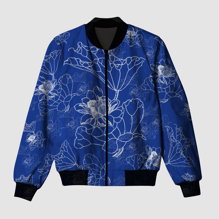 Floral Prints Bomber Jacket