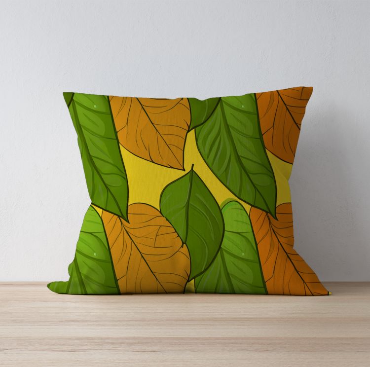 leaf pattern Cushion Cover