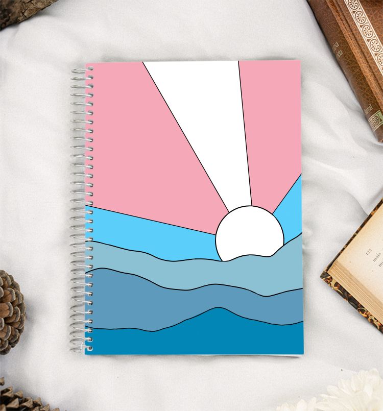 Trans Sunrise A5 Notebook