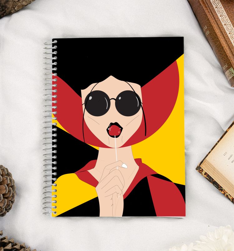 Pop art girl  A5 Notebook