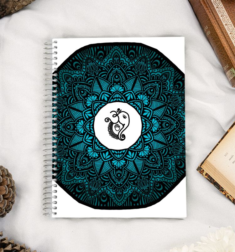 Ganpati in Mandala  A5 Notebook