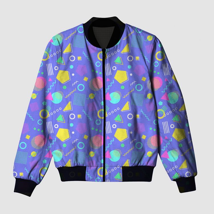 Retro-Pop Bomber Jacket