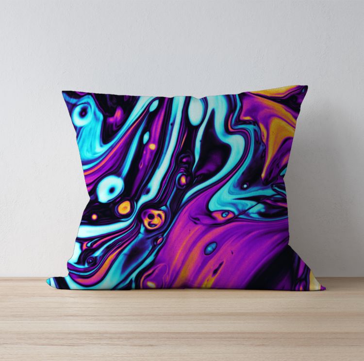 Trippy Fluid Pattern  Cushion Cover