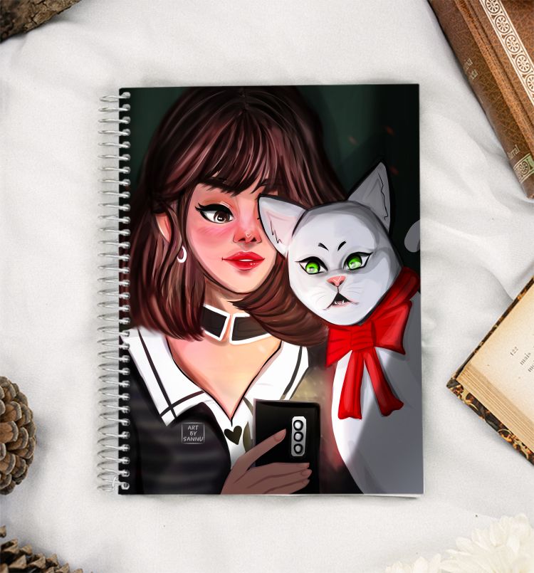 My cat Daisy  A5 Notebook