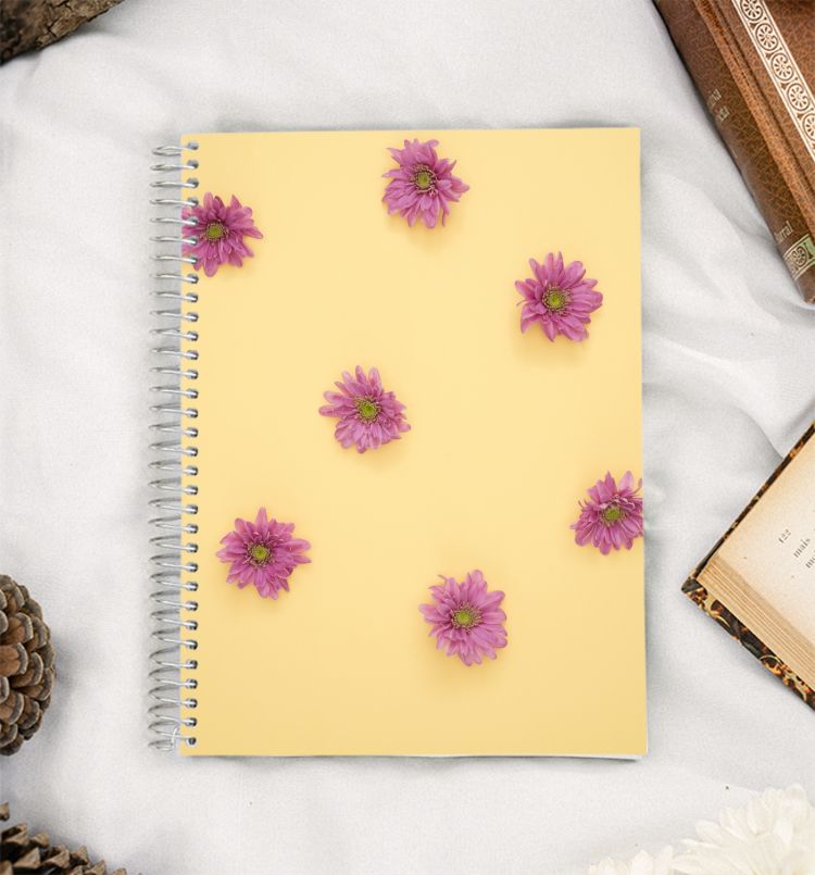 purple flower A5 Notebook