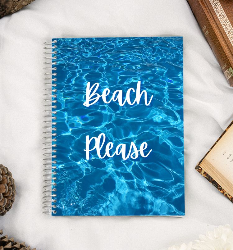 Beach please A5 Notebook