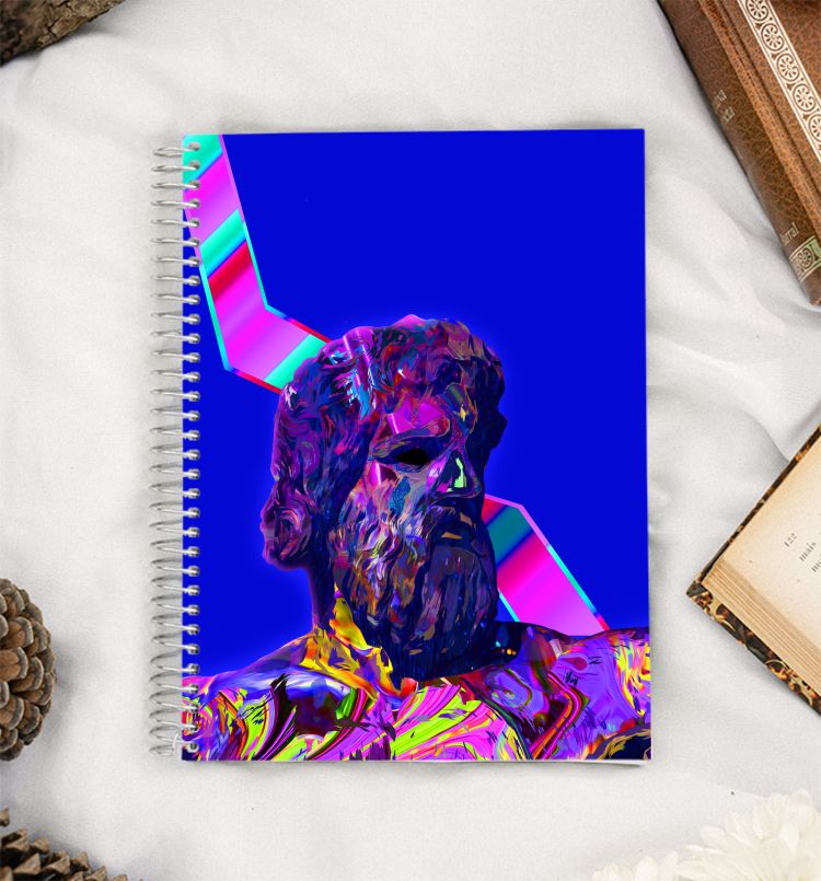 Trippy Greek A5 Notebook