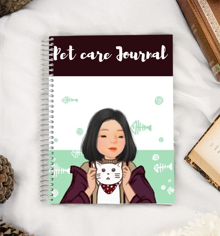 PET CARE JOURNAL (COFFEE BEAN) A5 Notebook