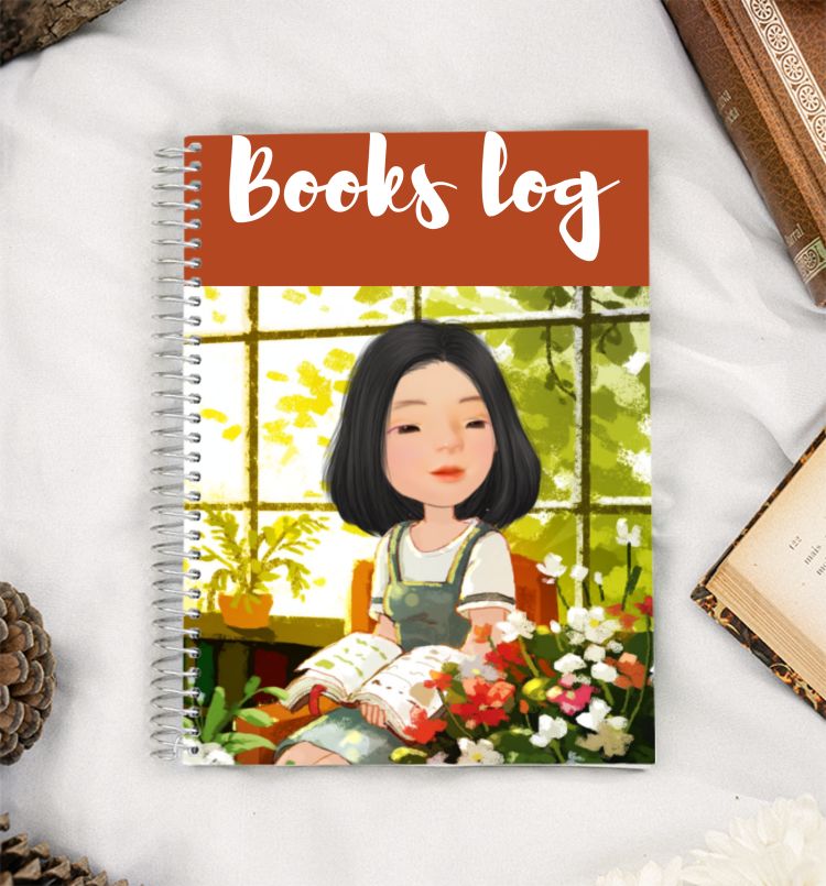 NOTEBOOK | BOOKS LOG (FIERY ORANGE) A5 Notebook