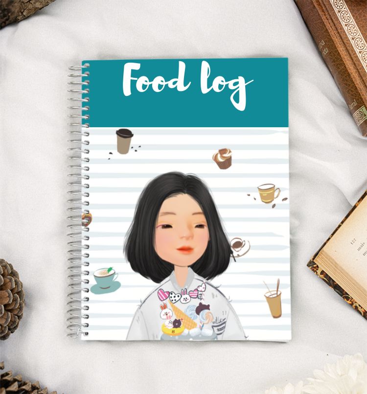 NOTEBOOK | FOOD LOG (BLUE CHILL) A5 Notebook