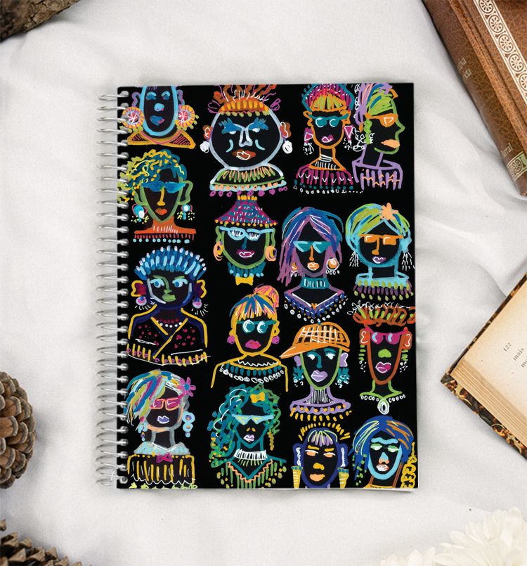 Celebrate Love with pride-Doodled  Characters A5 Notebook