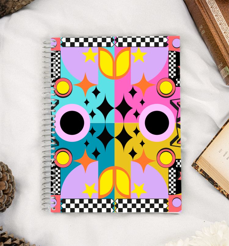 Pop goes geometry  A5 Notebook