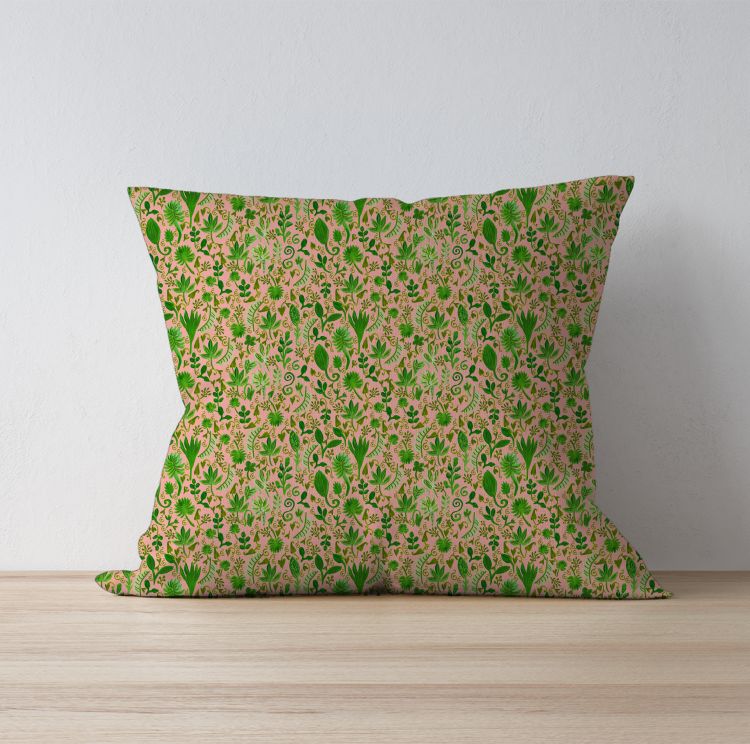 Misty foliage pattern Cushion Cover