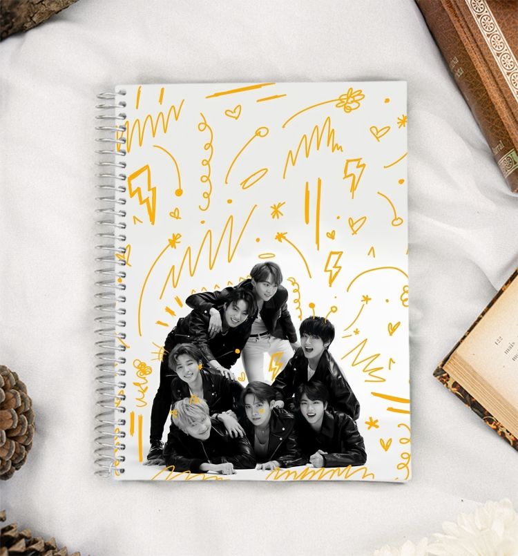 BTS Doodle Art  A5 Notebook