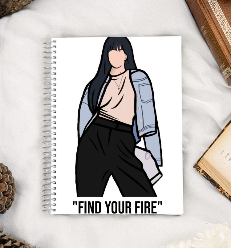 Find your fire - blackpink lis A5 Notebook