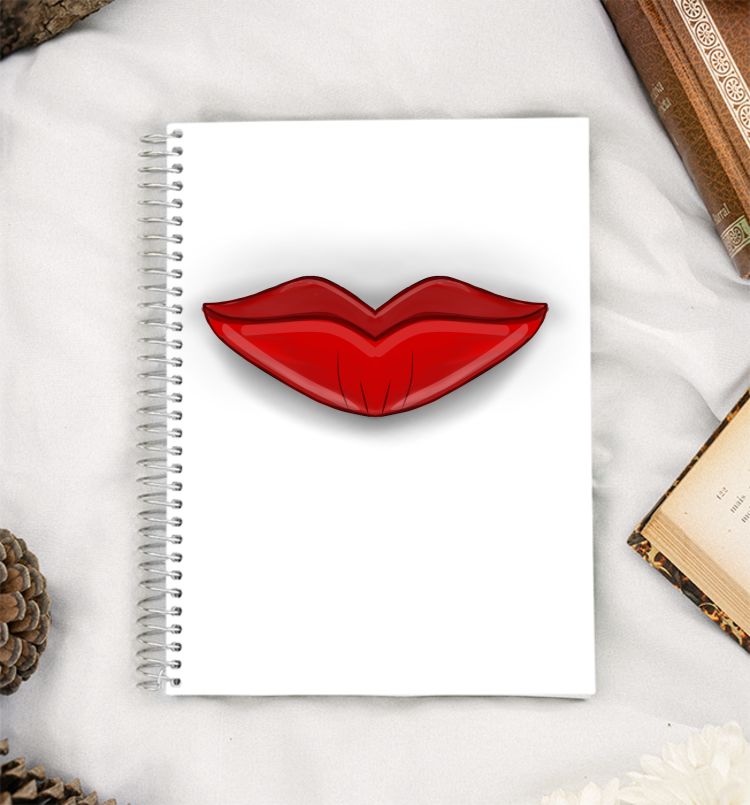 Red lips A5 Notebook