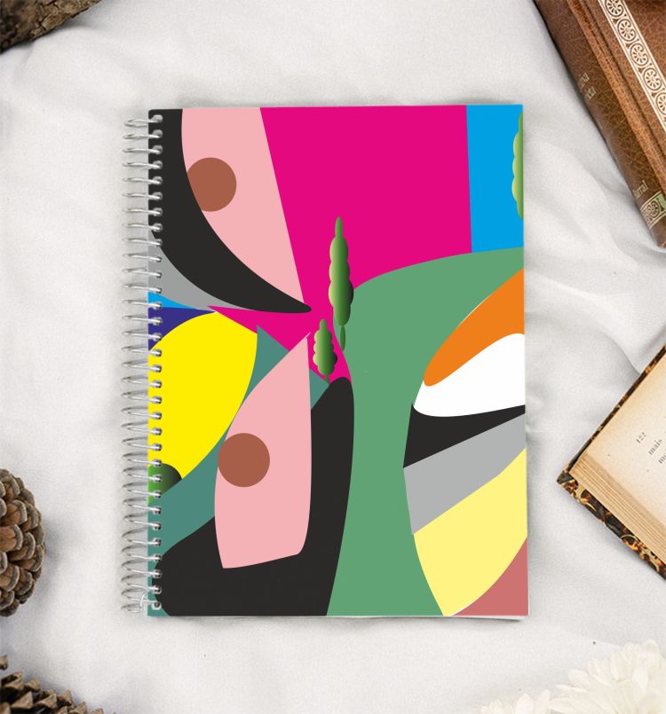 abstract design A5 Notebook