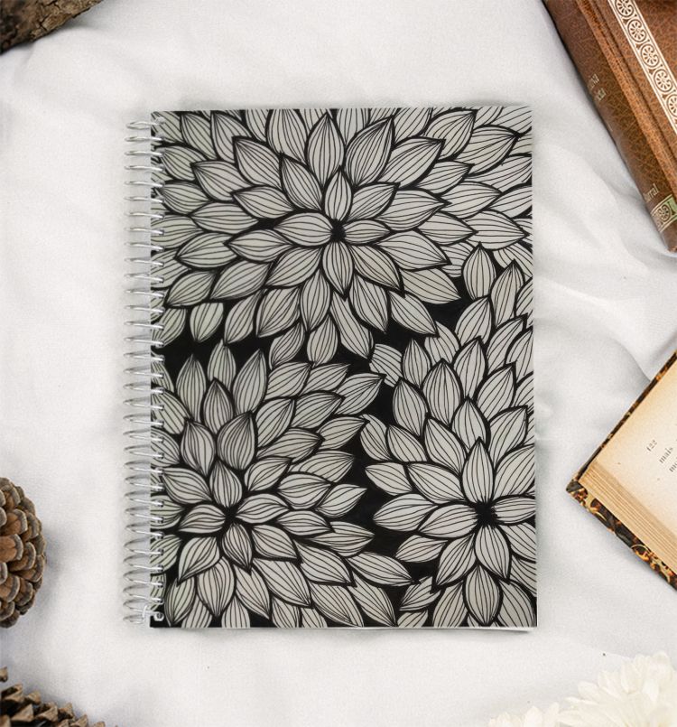 Doodle flowers A5 Notebook
