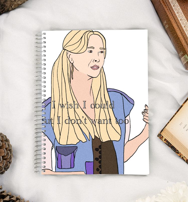 Friends Phoebe- I wish I could but I don’t want to A5 Notebook