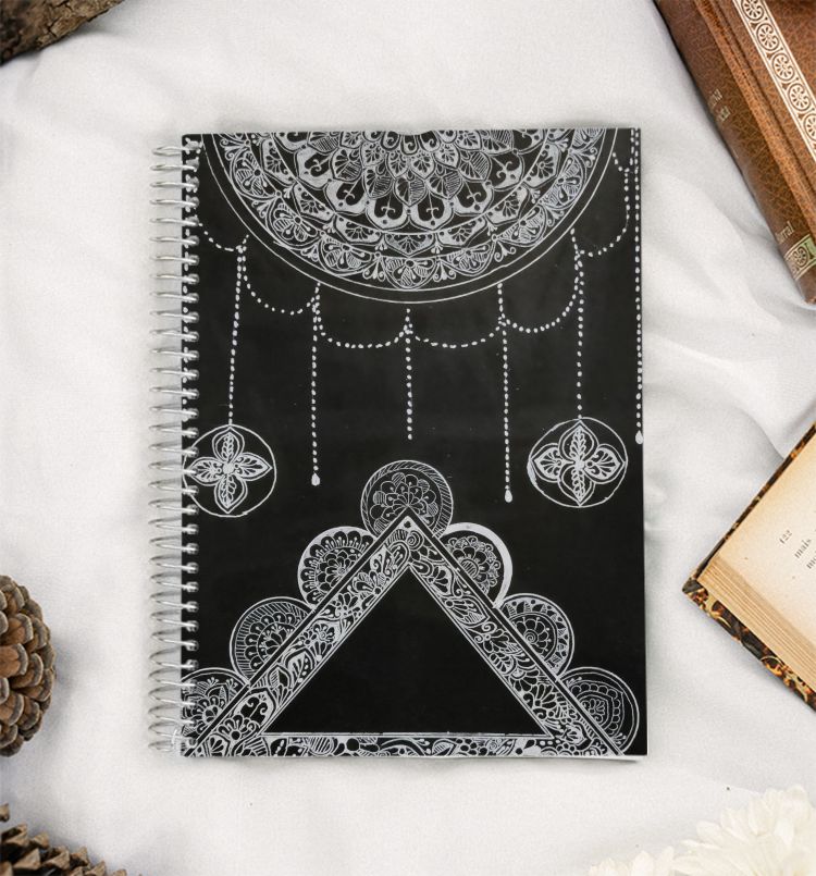 Mandala with a twist A5 Notebook