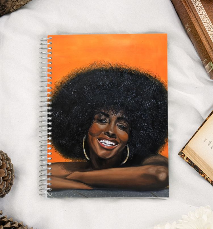 Afro hairdo A5 Notebook