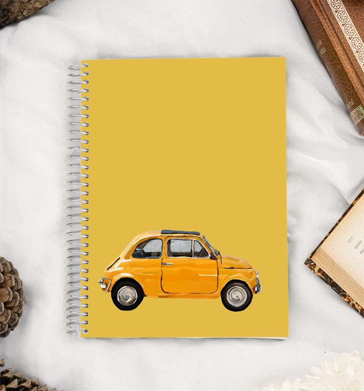 Yellow car A5 Notebook