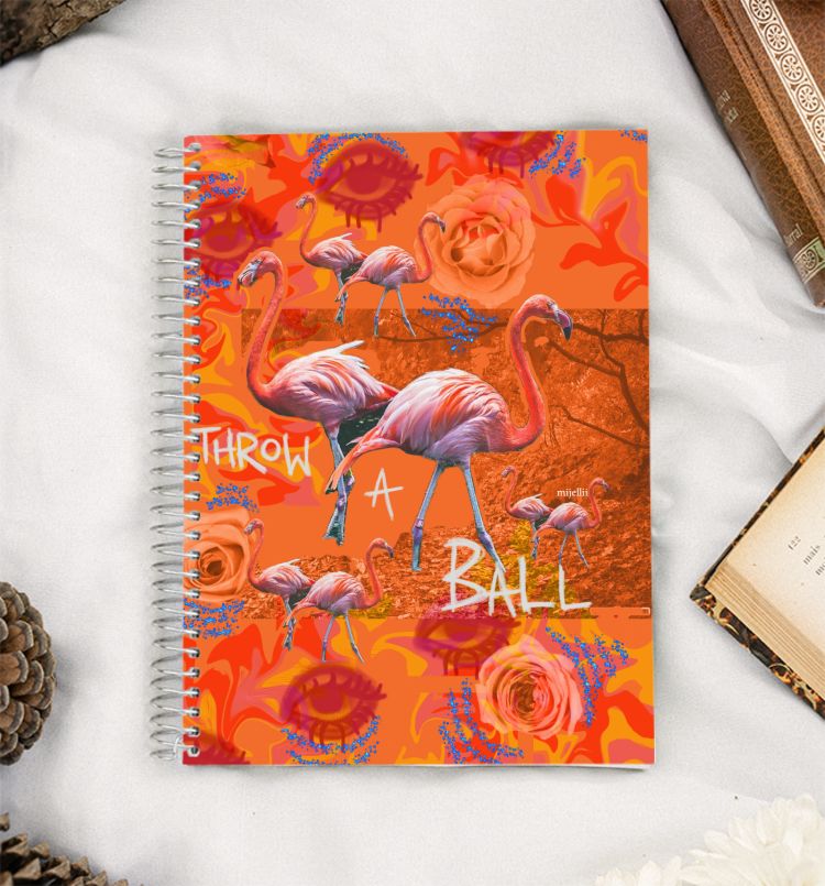 Flamingos  A5 Notebook