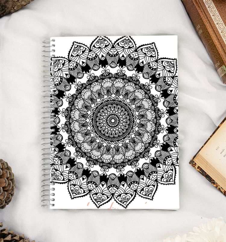 Digital Mandala1 A5 Notebook