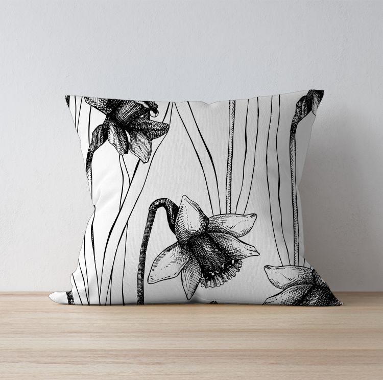 Floral Pattern Cushion Cover