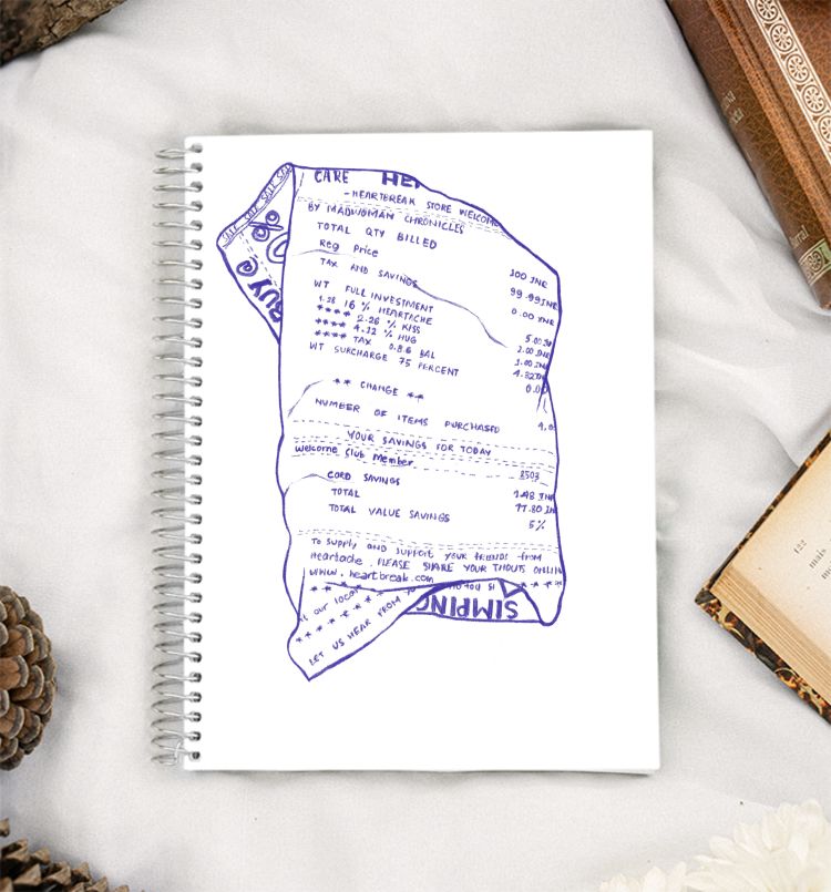 The Heartbreak  store A5 Notebook