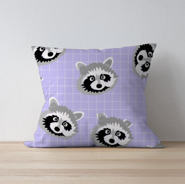 over the moon Raccoon  Cushion Cover