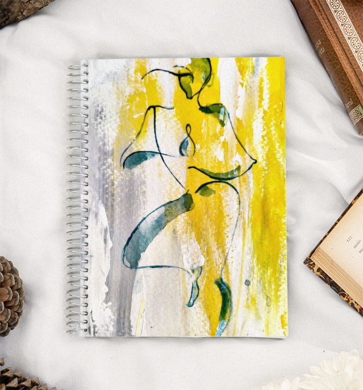 yoga asana A5 Notebook