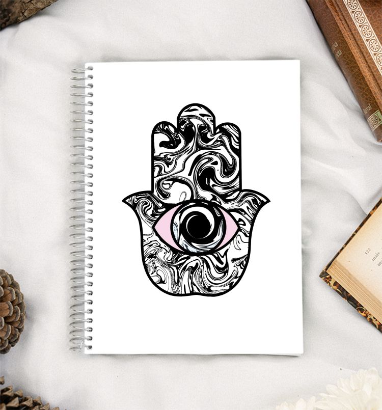 Trippy Hamsa Hand A5 Notebook