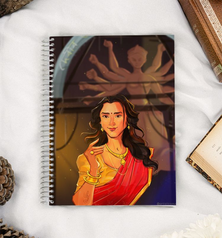 Elegance in Saree A5 Notebook