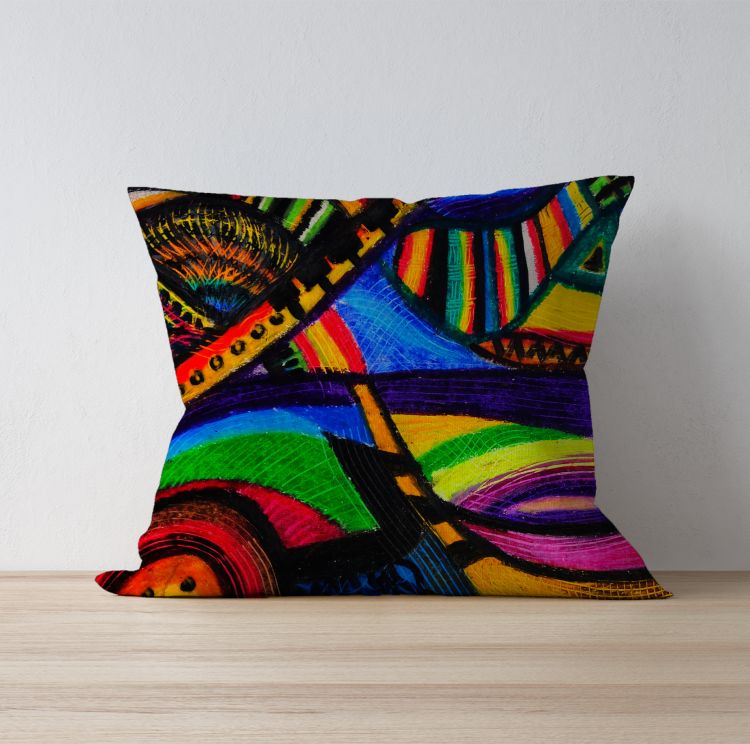 Rainbow Illustration🌈 Cushion Cover