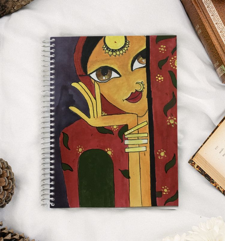 Madhubani Notebook Cover and products A5 Notebook