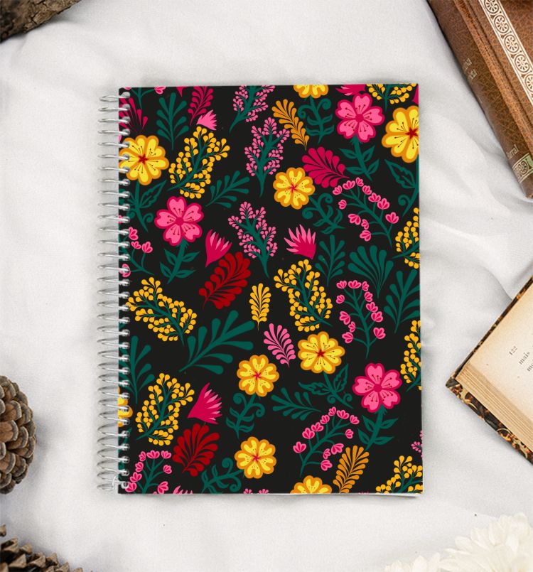 Seamless floral print  A5 Notebook