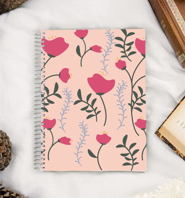 All Over Print Floral - 02 A5 Notebook