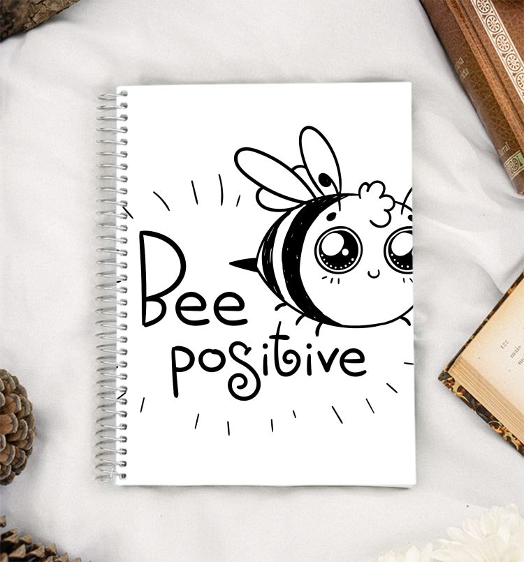 Bee Positive A5 Notebook