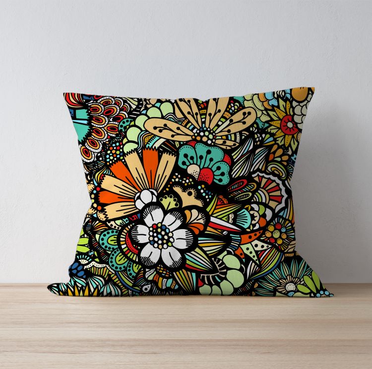Floral art illustration Cushion Cover