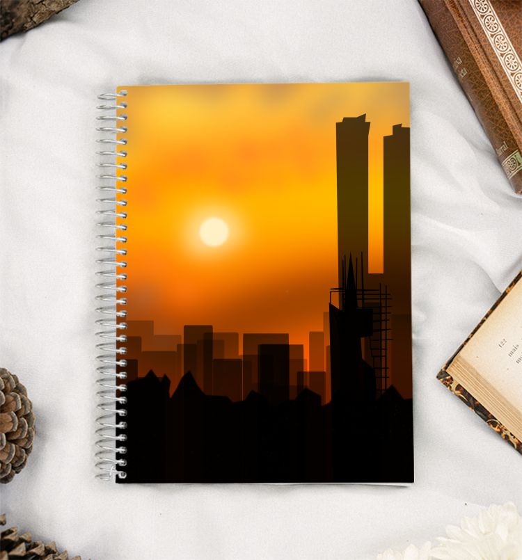 Warm Cityscape A5 Notebook