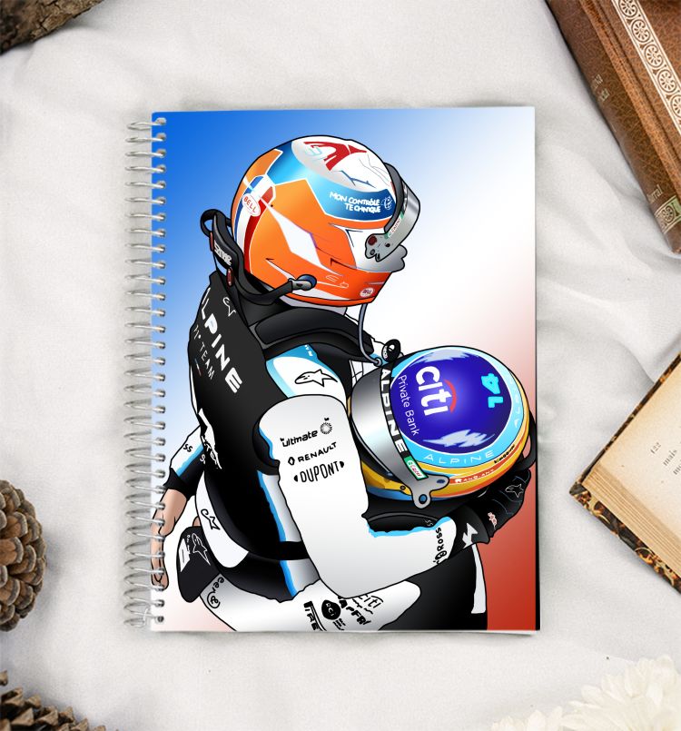 Alpine F1 - Esteban's First Win A5 Notebook