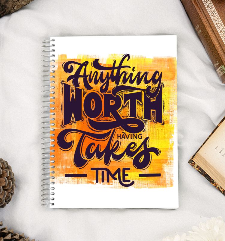 Typography  A5 Notebook